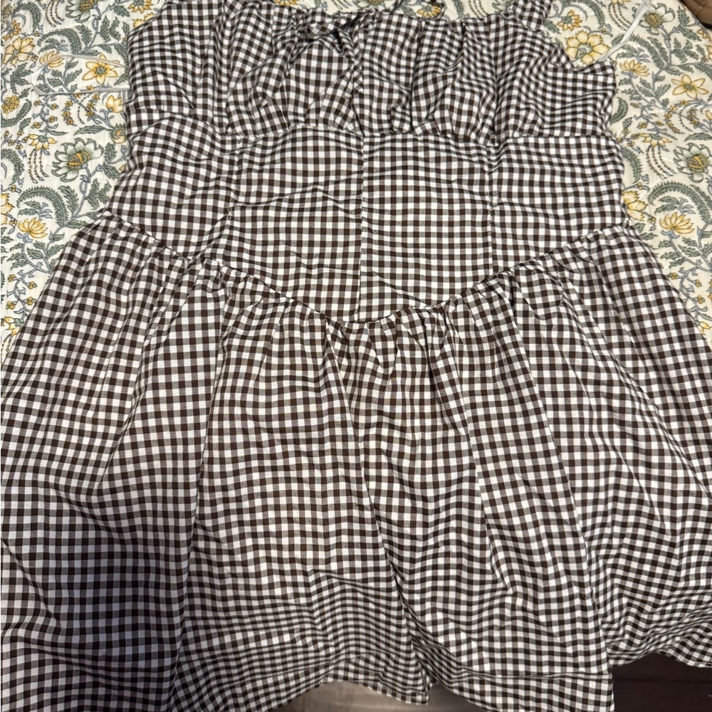 Black and White Gingham Dress